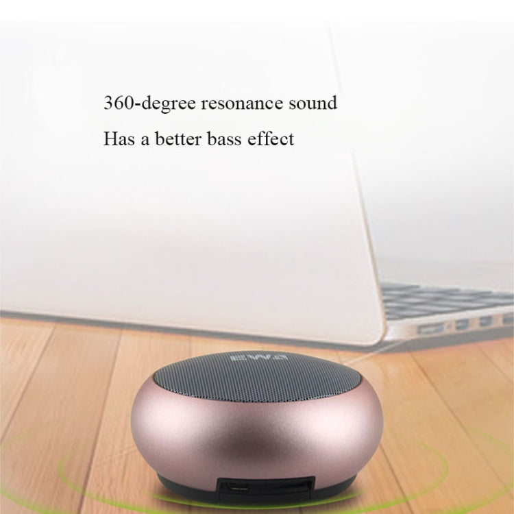EWA A110mini High Hidelity Bluetooth Speaker Small Size High Power Bass, TWS Bluetooth Technology, Support TF(Silver)