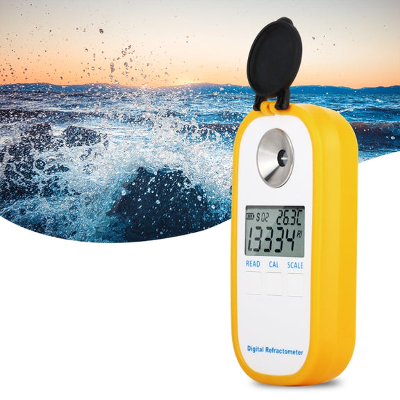 DR202 Digital Sea Water Refractometer Seawater Salinity Meter Specific Gravity Range 0���100��� Chlorinity 0~57��� Refractometer