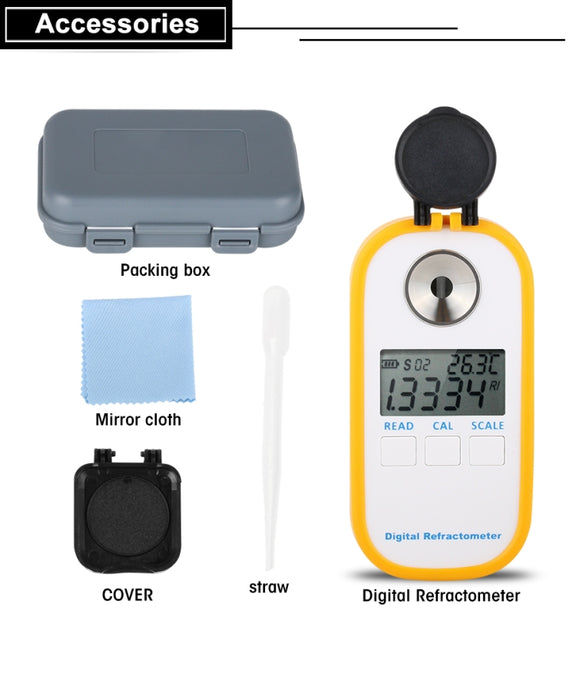DR202 Digital Sea Water Refractometer Seawater Salinity Meter Specific Gravity Range 0���100��� Chlorinity 0~57��� Refractometer