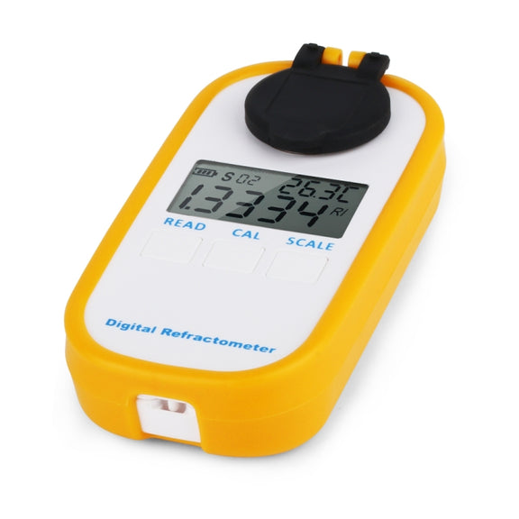 DR402 Digital Beer Refractometer Wort Hydrometer Brix 0-50% Concentration Meter Refractometer Electronic Wine Alcohol Tester