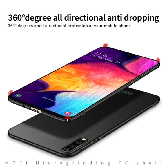 For Galaxy A50 MOFI Frosted PC Ultra-thin Hard Case(Black)