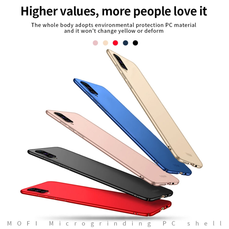 For Galaxy A70 MOFI Frosted PC Ultra-thin Hard Case(Blue)