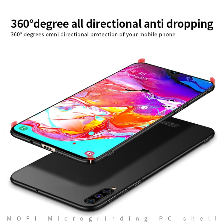 For Galaxy A70 MOFI Frosted PC Ultra-thin Hard Case(Blue)