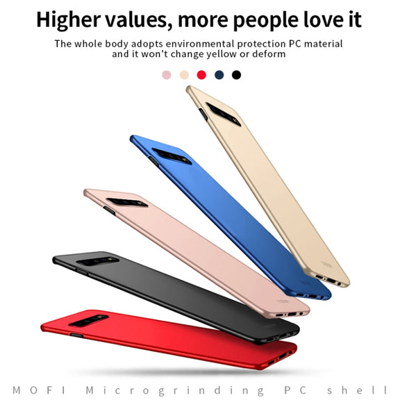 For Galaxy S10+ MOFI Frosted PC Ultra-thin Hard Case(Black)