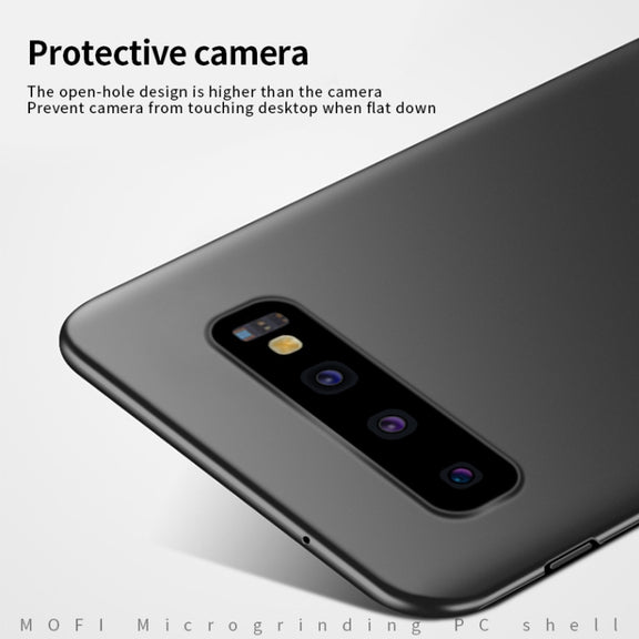For Galaxy S10+ MOFI Frosted PC Ultra-thin Hard Case(Blue)