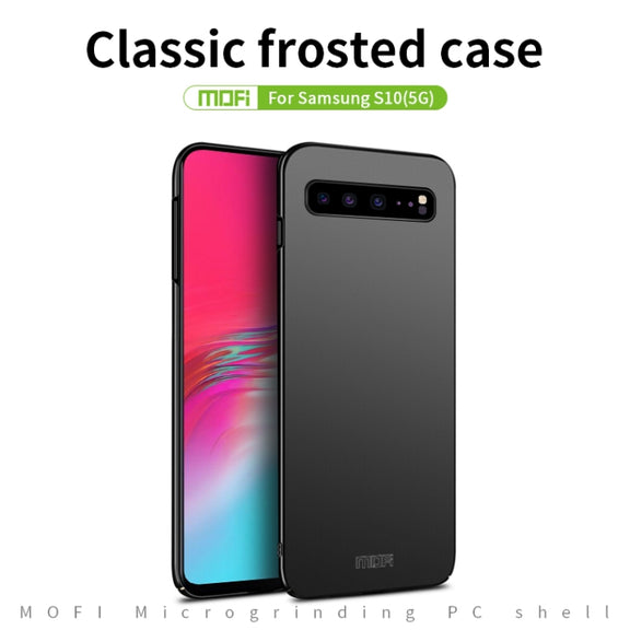 For Galaxy S10 5G MOFI Frosted PC Ultra-thin Hard Case(Black)