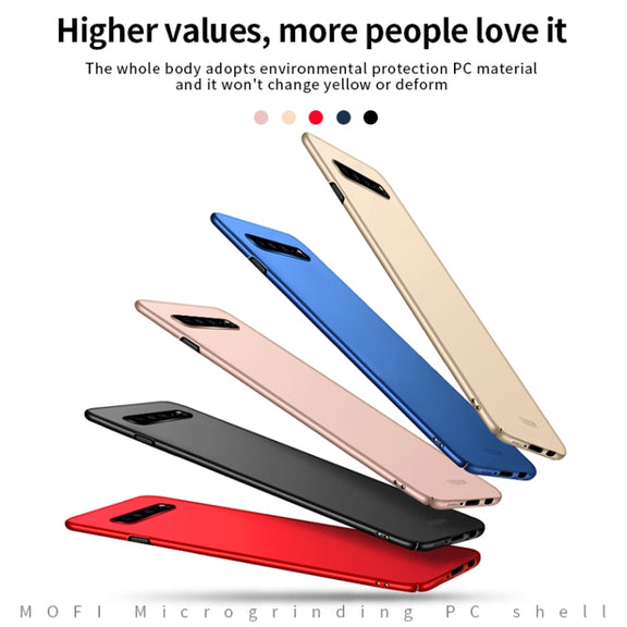For Galaxy S10 5G MOFI Frosted PC Ultra-thin Hard Case(Red)