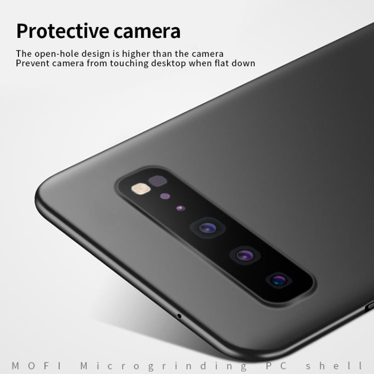 For Galaxy S10 5G MOFI Frosted PC Ultra-thin Hard Case(Red)