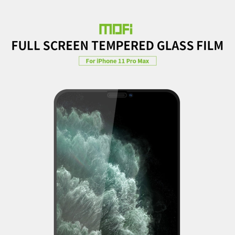 For iPhone 11 Pro Max   MOFI 9H 2.5D Full Screen Tempered Glass Film(White)