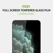 For iPhone 11 Pro Max   MOFI 9H 2.5D Full Screen Tempered Glass Film(White)