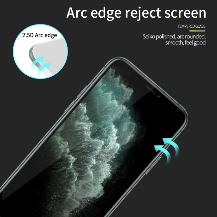 For iPhone 11 Pro MOFI 9H 2.5D Full Screen Tempered Glass Film(Black)