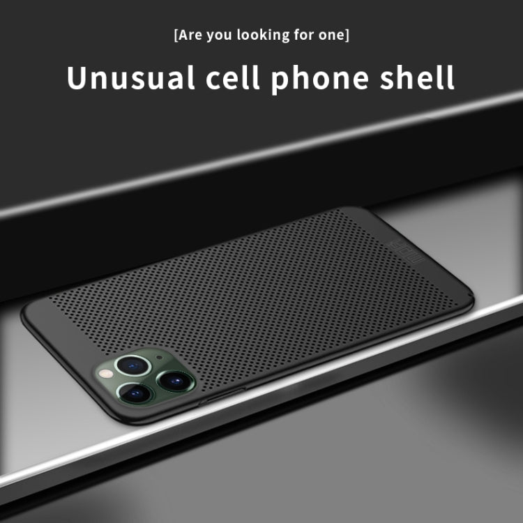 For iPhone 11 Pro MOFI Breathable PC Ultra-thin All-inclusive Protective Case(Gold)