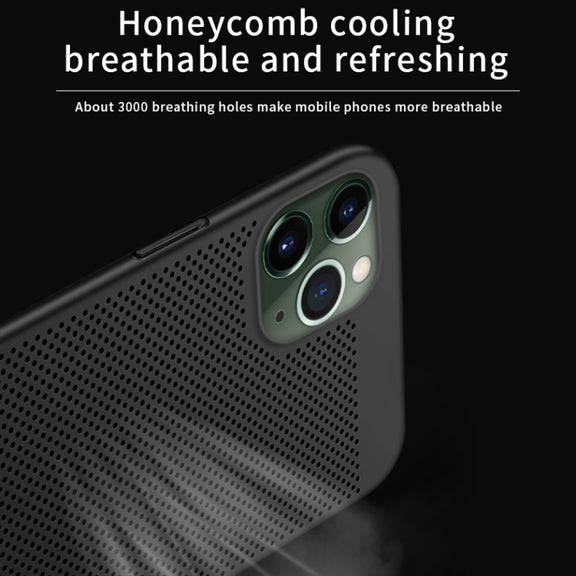 For iPhone 11 Pro Max MOFI Breathable PC Ultra-thin All-inclusive Protective Case(Gold)