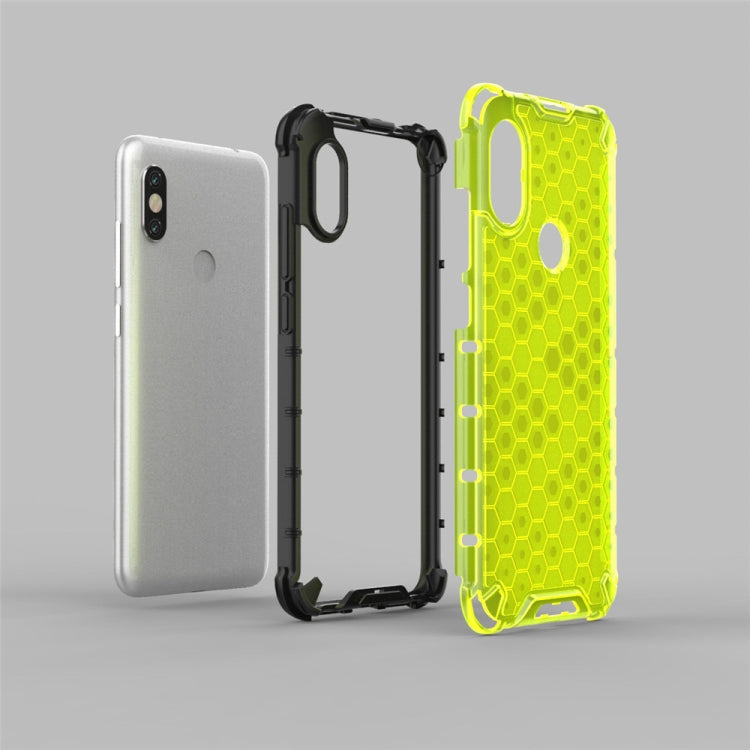 For Xiaomi Redmi Note5/Note5 Pro Shockproof Honeycomb PC + TPU Case(White)