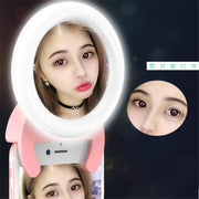 Mobile Phone Fill Light Self-Timer Live Light Handheld Portable Anchor Light(Pink)