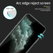 For iPhone 11 Pro MOFI 9H 3D Explosion-proof Curved Screen Tempered Glass Film(Black)
