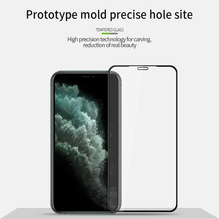 For iPhone 11 Pro MOFI 9H 3D Explosion-proof Curved Screen Tempered Glass Film(Black)