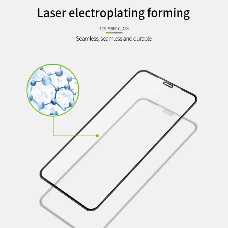 For iPhone 11 Pro MOFI 9H 3D Explosion-proof Curved Screen Tempered Glass Film(Black)