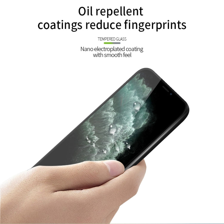 For iPhone 11 Pro MOFI 9H 3D Explosion-proof Curved Screen Tempered Glass Film(Black)