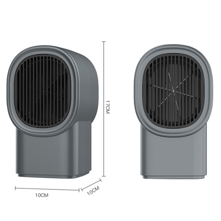 Home Heater Dormitory Small Silent Hot Air Blower(White)