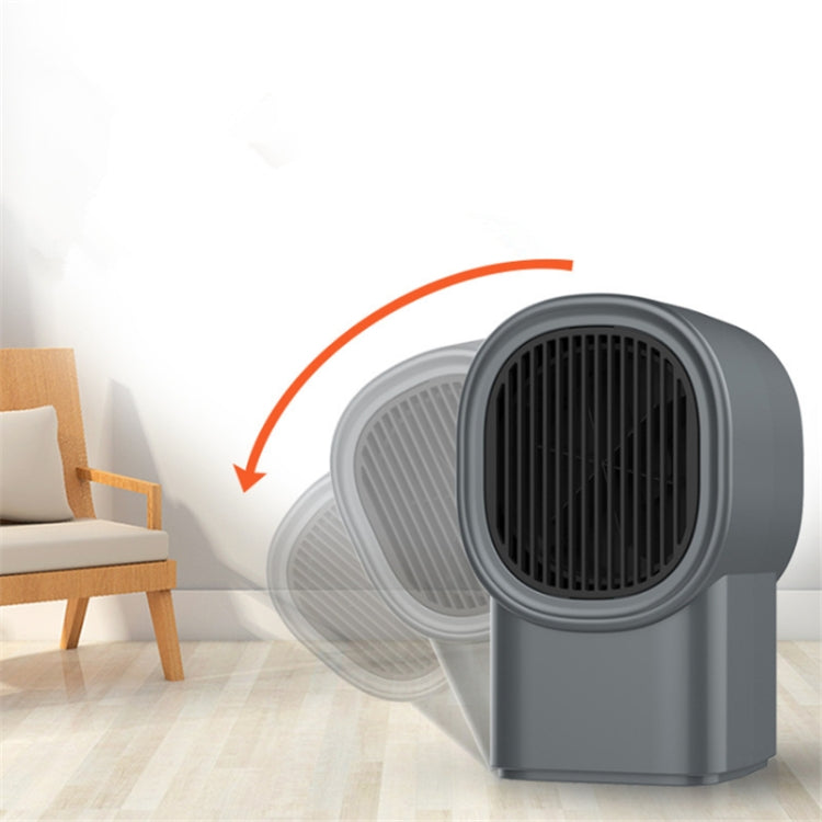 Home Heater Dormitory Small Silent Hot Air Blower(Gray)