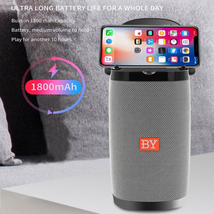 NBY 6650 Portable Multi-function Bluetooth Speaker 3D Surround Stereo Sound, Support Wireless Charging(Blue)
