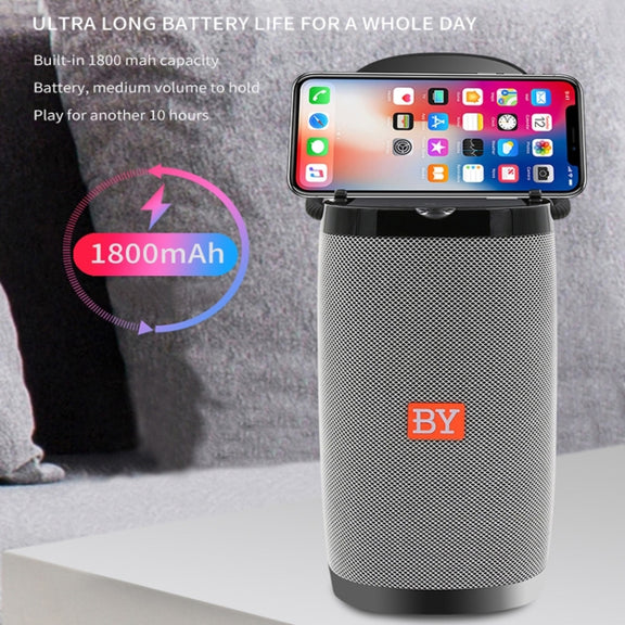 NBY 6650 Portable Multi-function Bluetooth Speaker 3D Surround Stereo Sound, Support Wireless Charging(Pinple)