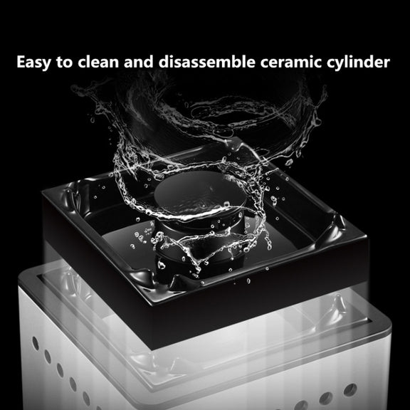 Ashtray Air Purifier Home Indoor Smoke Removal Small Desktop Anti-Secondhand Smoke Artifact(White)