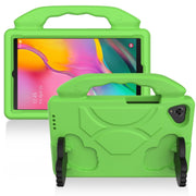 For Samsung Galaxy Tab A 8.0 2019 / T290 Thumb Bracket EVA Shockproof Tablet Case(Green)