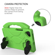 For Samsung Galaxy Tab A 8.0 2019 / T290 Thumb Bracket EVA Shockproof Tablet Case(Green)