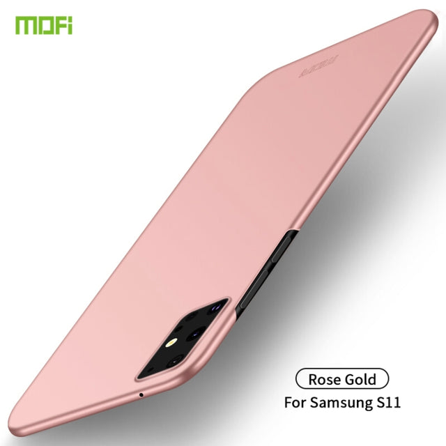 For Galaxy S20+  MOFI Frosted PC Ultra-thin Hard Case(Rose gold)