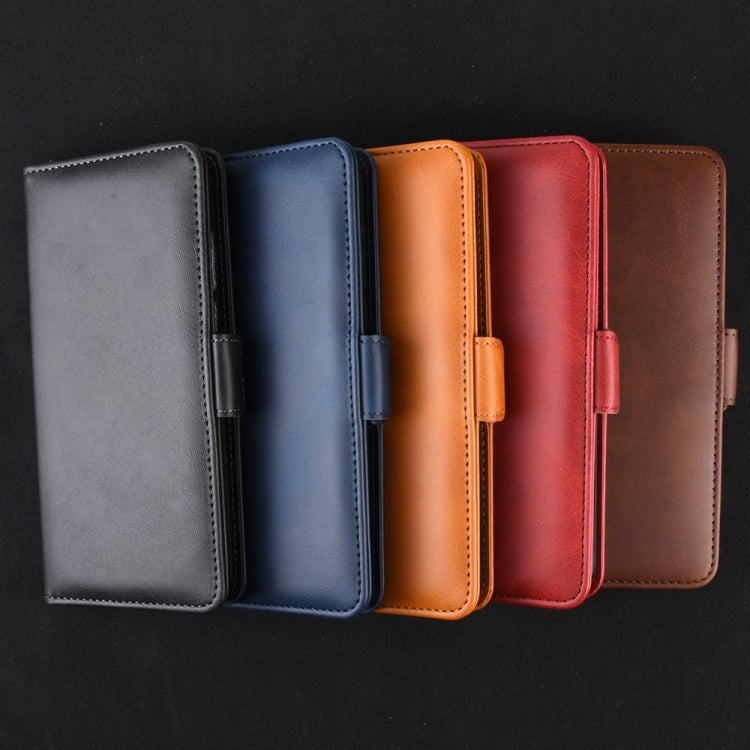 For OPPO A91 Dual-side Magnetic Buckle Horizontal Flip PU Leather Case with Holder & Card Slots & Wallet(Brown)