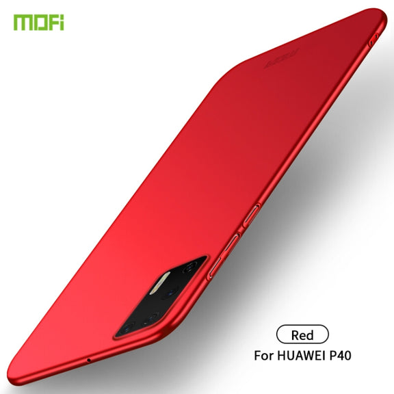 For Huawei P40 MOFI Frosted PC Ultra-thin Hard Case(Red)
