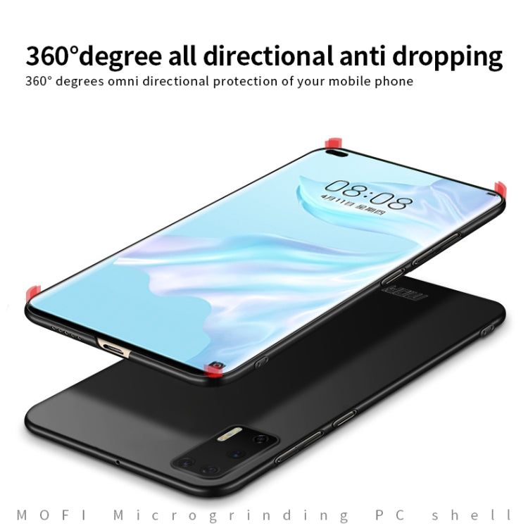 For Huawei P40 MOFI Frosted PC Ultra-thin Hard Case(Red)