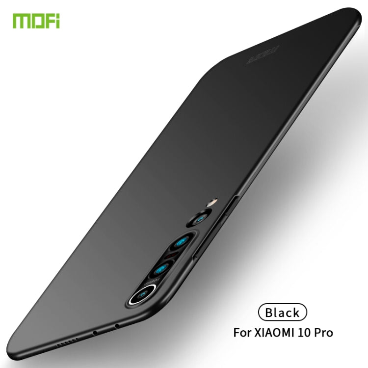 For Xiaomi Mi 10 Pro MOFI Frosted PC Ultra-thin Hard Case(Black)