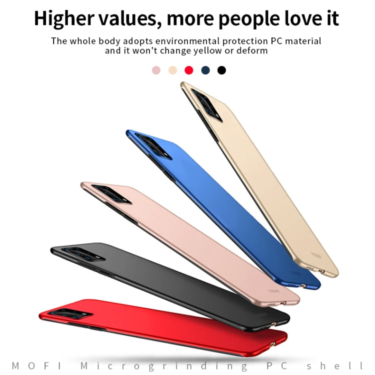 For Huawei P40 Pro MOFI Frosted PC Ultra-thin Hard Case(Red)
