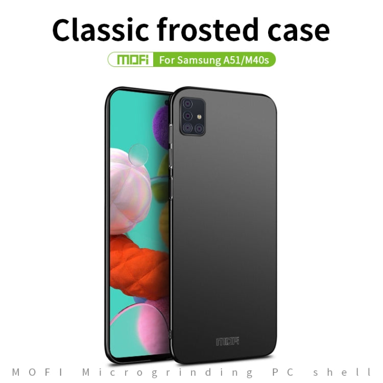 For Galaxy A51 MOFI Frosted PC Ultra-thin Hard Case(Red)