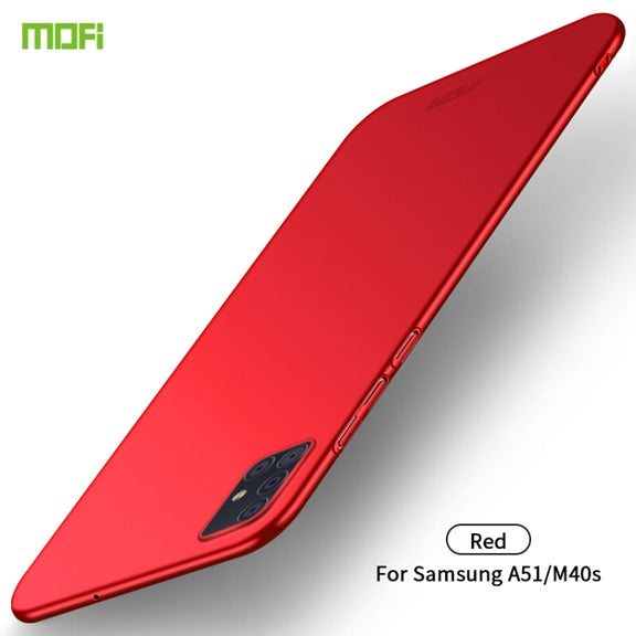 For Galaxy A51 MOFI Frosted PC Ultra-thin Hard Case(Red)