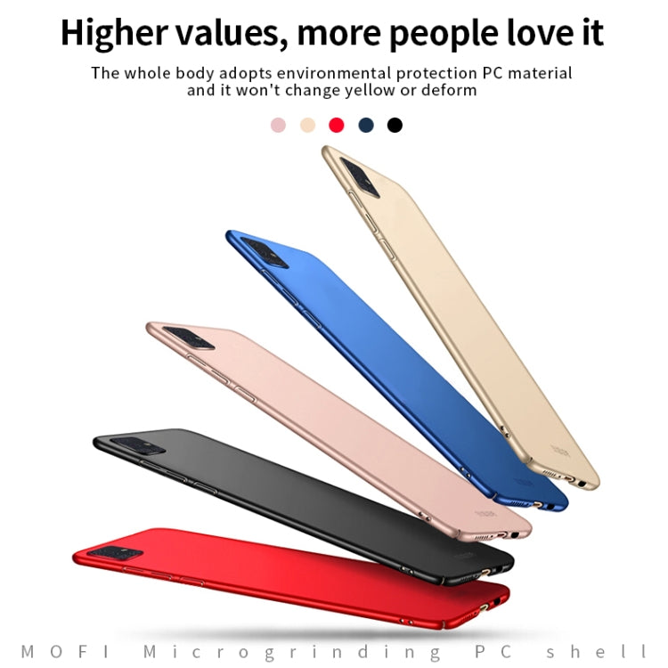For Galaxy A71 MOFI Frosted PC Ultra-thin Hard Case(Blue)