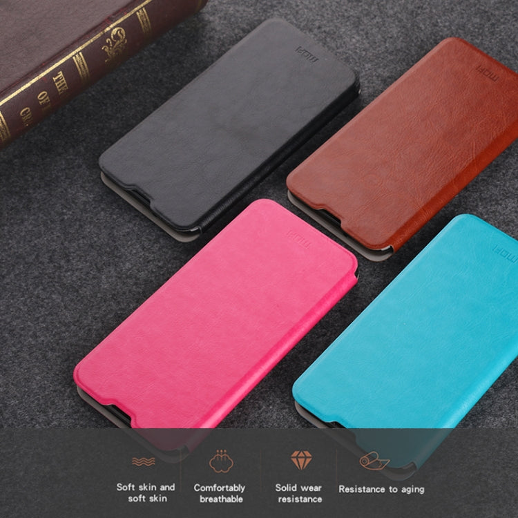 For Xiaomi Mi 10 MOFI Rui Series Classical Leather Embedded Steel Plate All-inclusive Horizontal Flip PU Leather Case(Red)