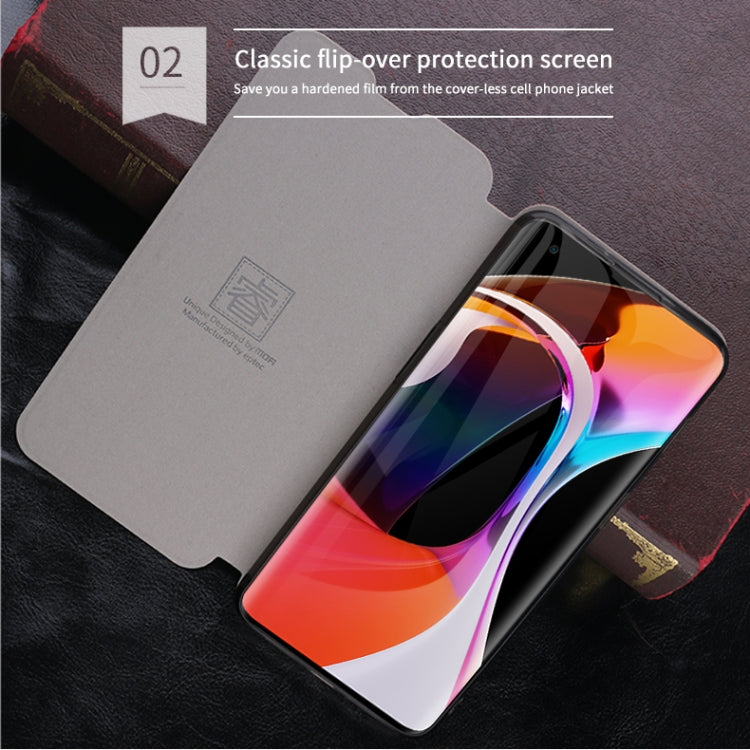 For Xiaomi Mi 10 MOFI Rui Series Classical Leather Embedded Steel Plate All-inclusive Horizontal Flip PU Leather Case(Red)