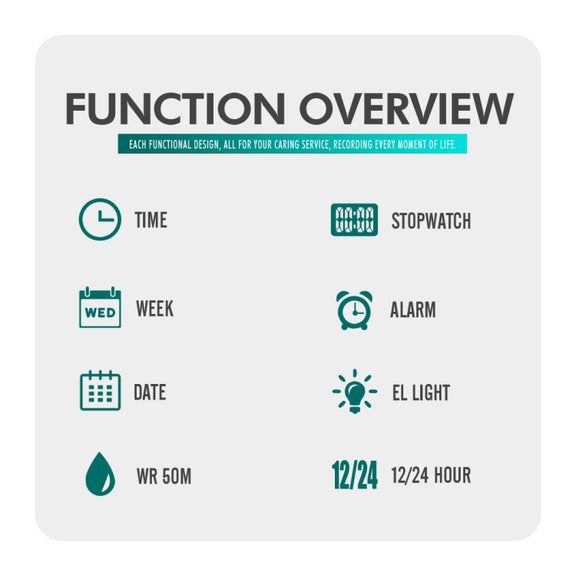 Skmei 1608 Multi-Function Student Electronic Watch Water-resistant Timing Silicone Sports Watch(Black)