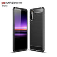 For Sony Xperia 10 II Brushed Texture Carbon Fiber TPU Case(Black) - Sony Cases by PMC TechLife | Online Shopping South Africa | PMC TechLife