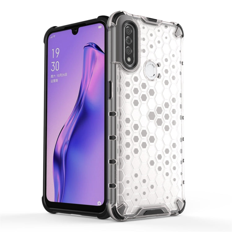 For OPPO A8/A31 Shockproof Honeycomb PC + TPU Case(Blue)