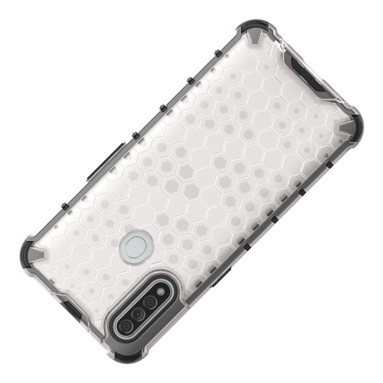 For OPPO A8/A31 Shockproof Honeycomb PC + TPU Case(Blue)