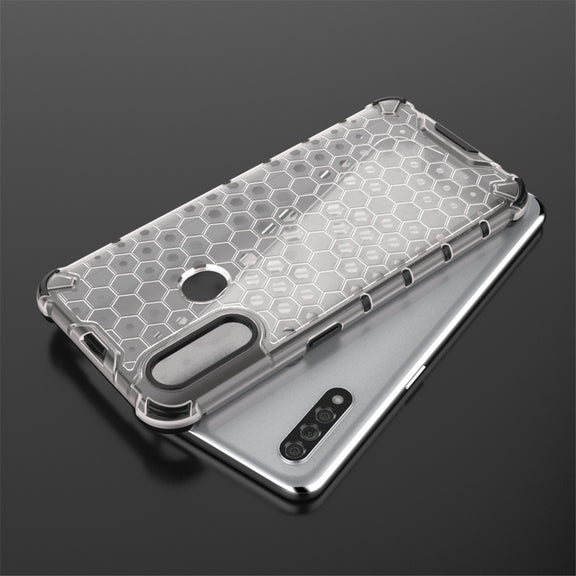 For OPPO A8/A31 Shockproof Honeycomb PC + TPU Case(Blue)