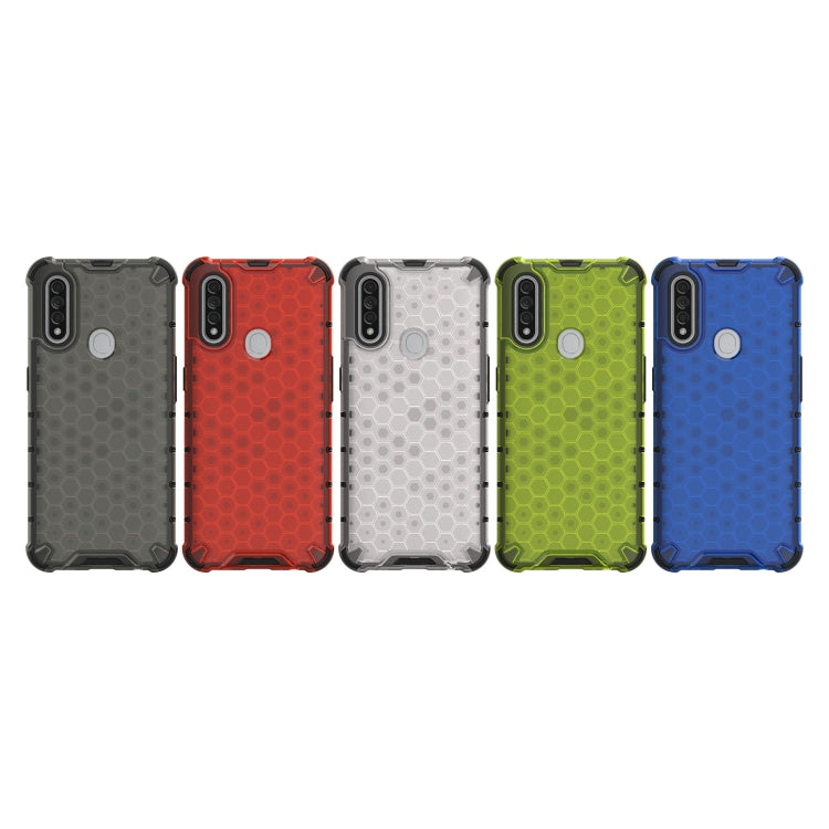 For OPPO A8/A31 Shockproof Honeycomb PC + TPU Case(Blue)