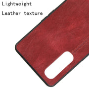For Oppo Find X2 Neo Shockproof Sewing Cow Pattern Skin PC + PU + TPU Case(Red)