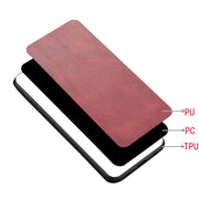 For Oppo Find X2 Neo Shockproof Sewing Cow Pattern Skin PC + PU + TPU Case(Red)