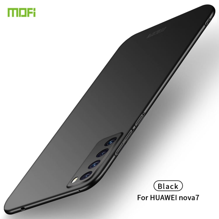 For Huawei Nova 7 MOFI Frosted PC Ultra-thin Hard Case(Black)